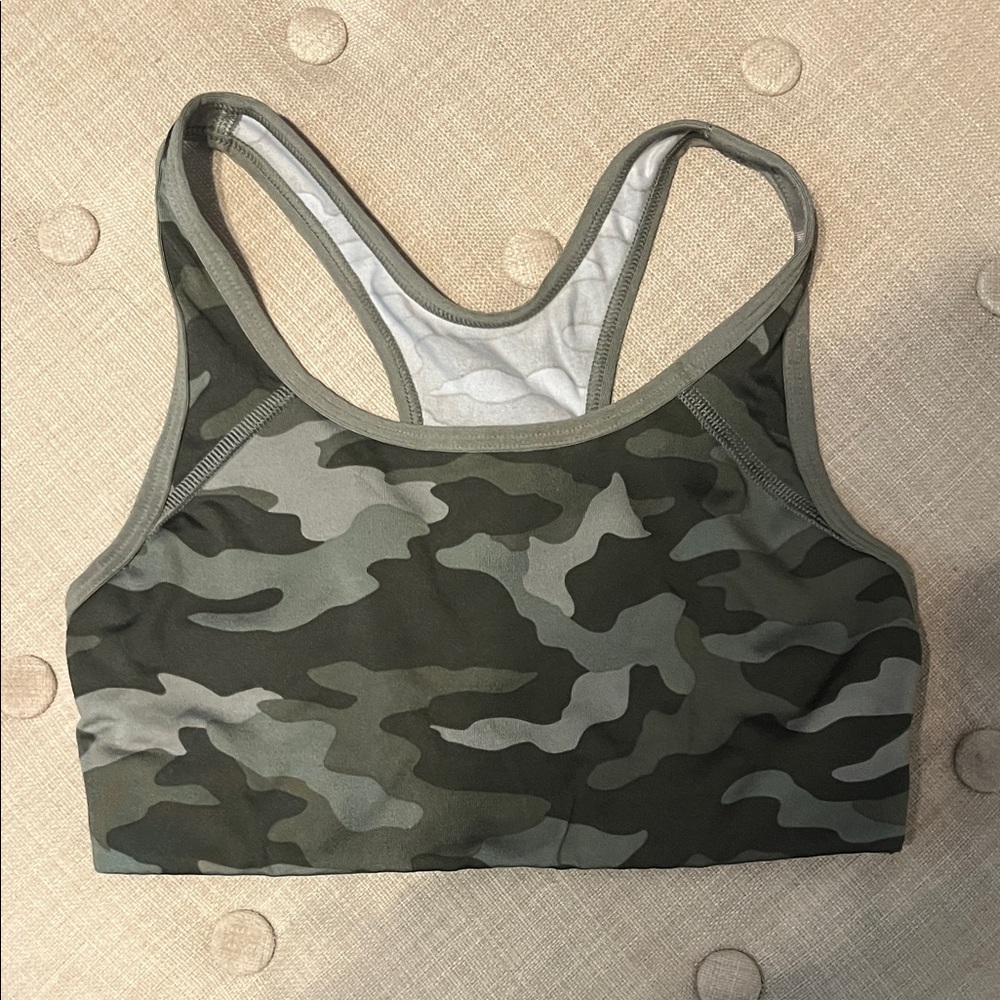 Victoria's Secret Green Camo Sports Bra
